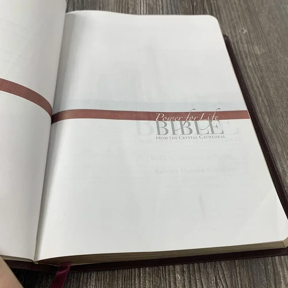 Power For Life Study Bible TNIV‎ Genuine Burgundy Leather Crystal Cathedral